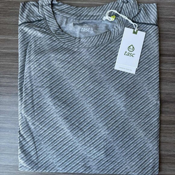 Tasc Performance Recess Tech T-Shirt Tees $58 in Heather Gray Spectrum - Picture 2 of 10